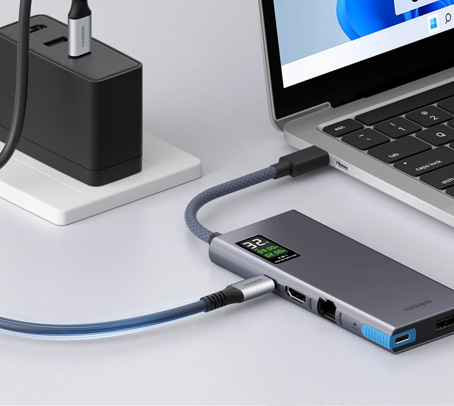 Hagibis-9-in-1-Typ-C-Dockingstation-mit-LCD-Display-Multiport-Hubs-Adapter-mit-USB30-USB20-USB-C-PD1-2015179-20